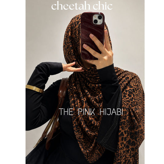 Cheetah Chic Animal Print Scarves | The Pink Hijabi