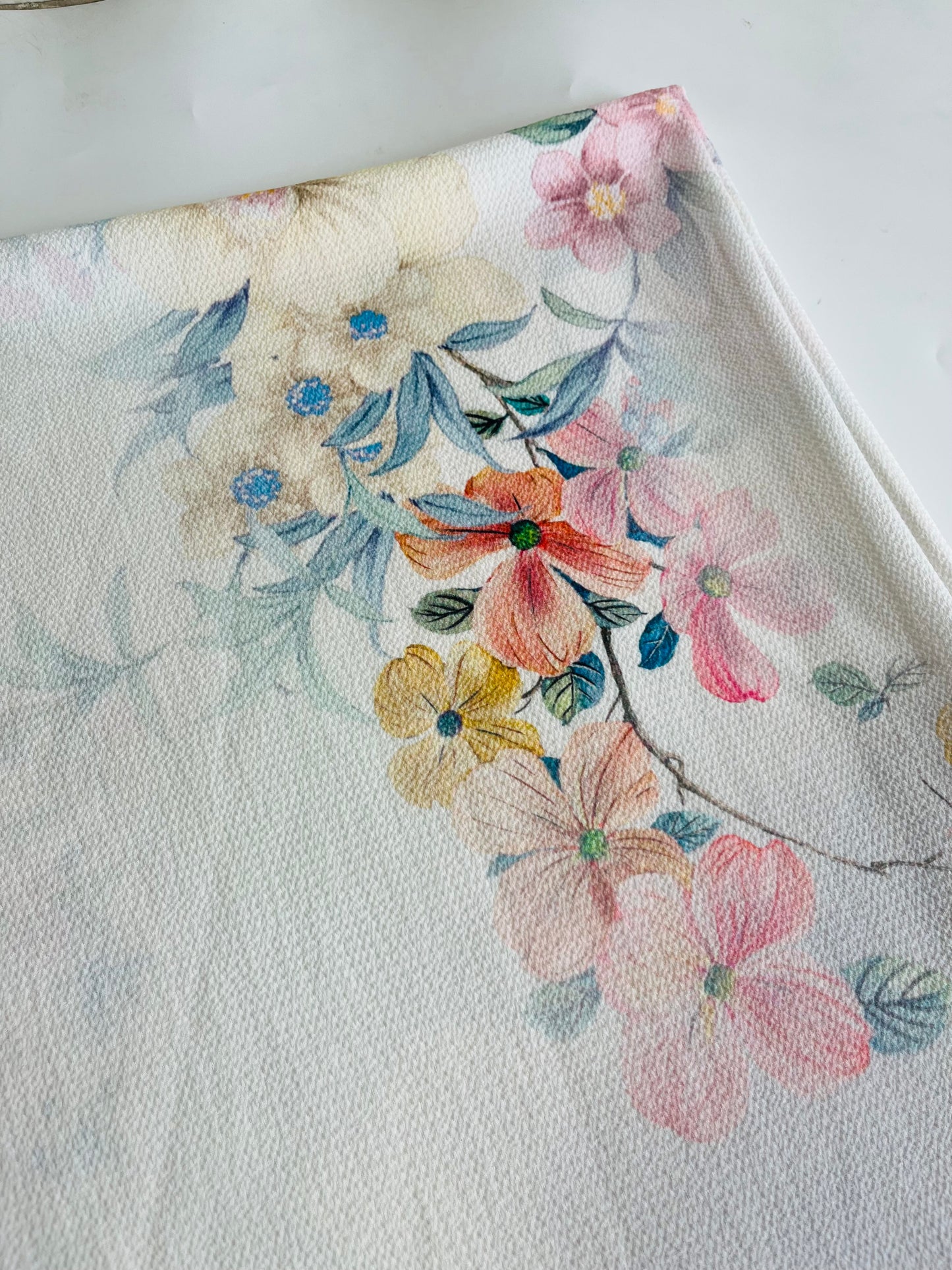 Floral Print Bubble Chiffon