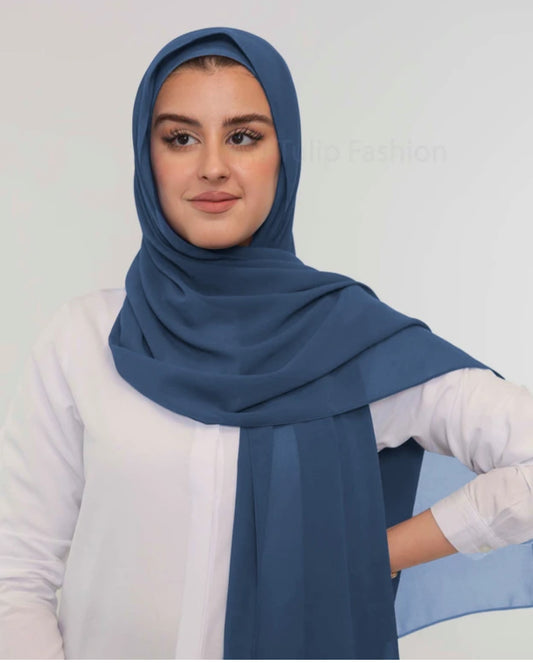 DUTCH BLUE GEORGETTE HIJAB