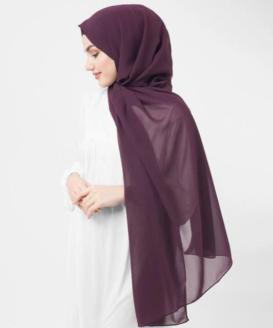WINE GEORGETTE HIJAB