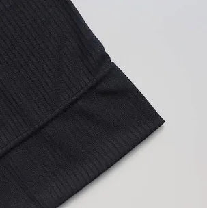 BLACK RIBBED TUBE CAP
