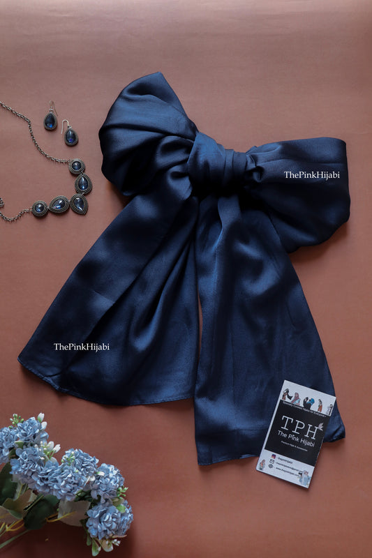 Bubble Satin Hijab – Lightweight, Non-Slippery, Glossy Finish