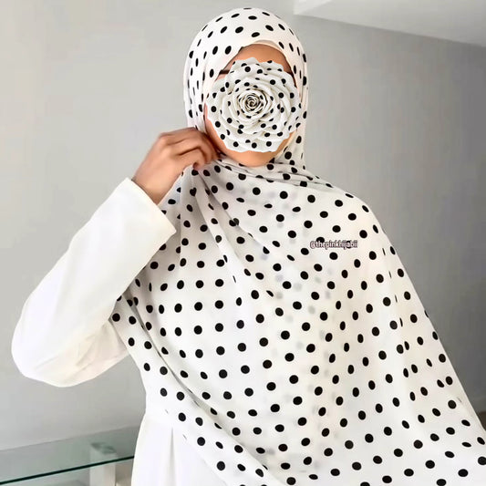 black-white-polka-dot-chiffon-hijab