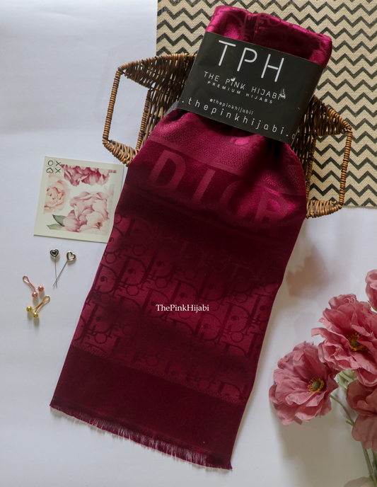 Red luxury cashmere silk scarf – The Pink Hijabi