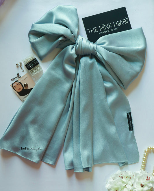 Bubble Satin Hijab – Lightweight, Non-Slippery, Glossy Finish