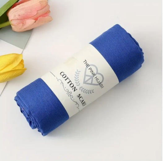 BLUE COTTON HIJAB