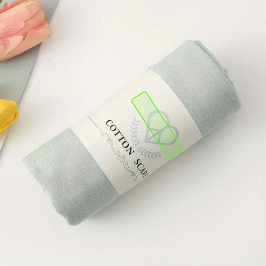 LIGHT PASTEL GREEN COTTON HIJAB