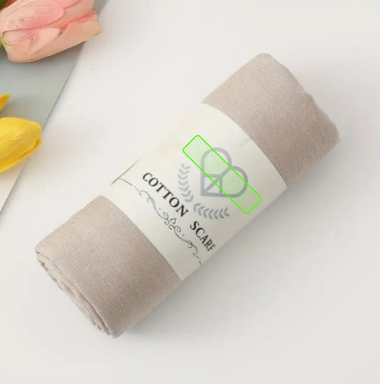 BEIGE COTTON HIJAB