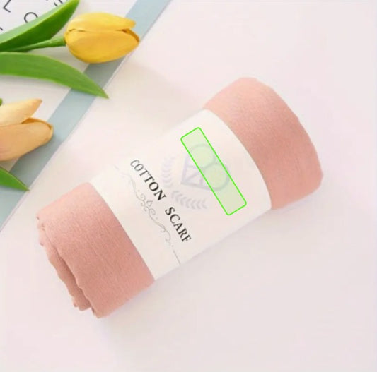 PEACH COTTON HIJAB