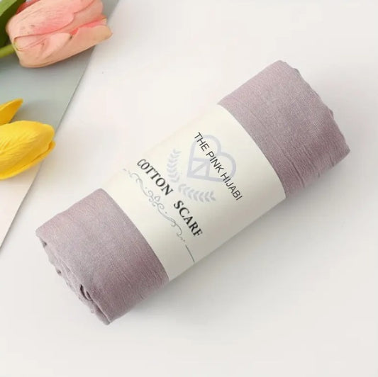 GRAY COTTON HIJAB