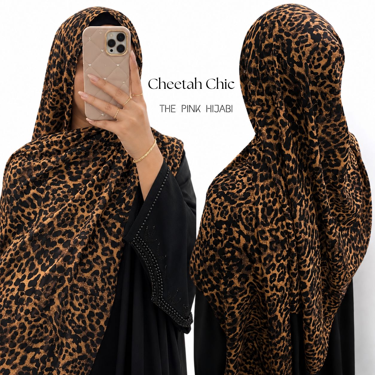 Cheetah Chic Animal Print Scarves | The Pink Hijabi