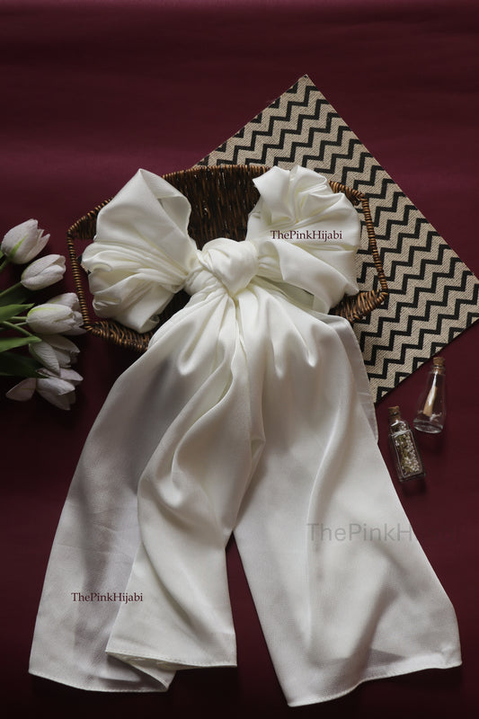 Bubble Satin Hijab – Lightweight, Non-Slippery, Glossy Finish