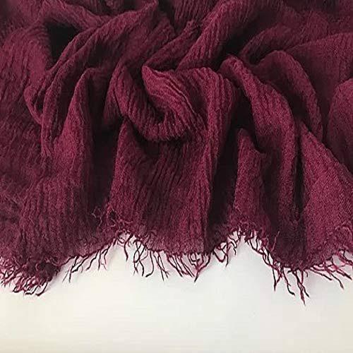WINE CRINKLED COTTON HIJAB