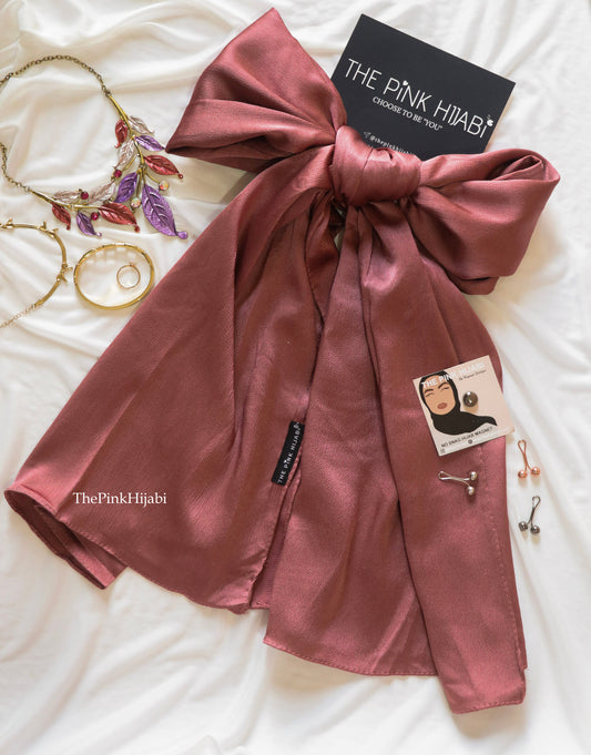 Bubble Satin Hijab – Lightweight, Non-Slippery, Glossy Finish