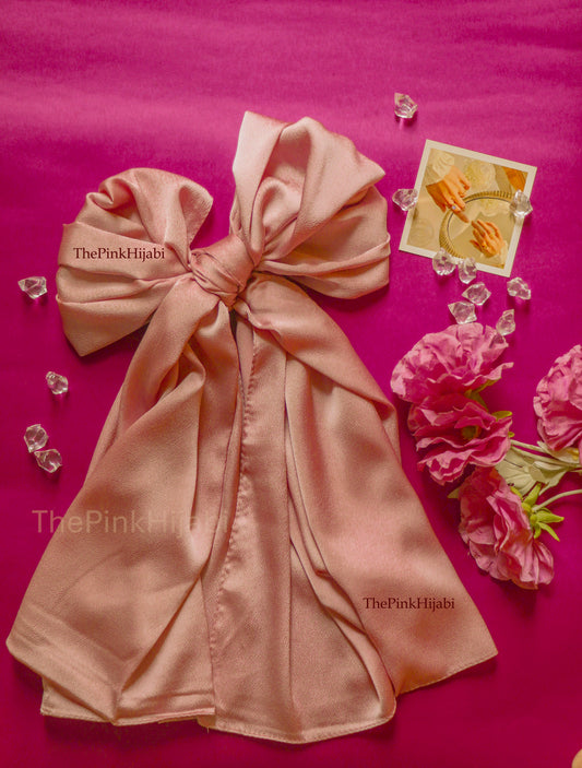 Bubble Satin Hijab – Lightweight, Non-Slippery, Glossy Finish