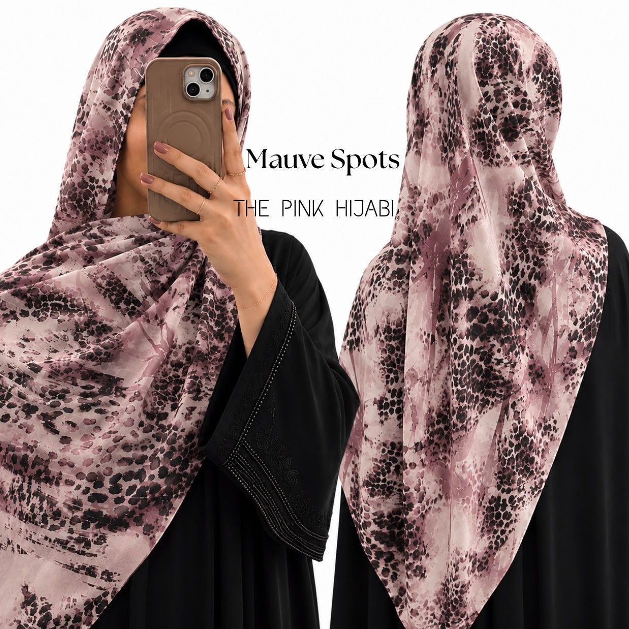 Animal print scarf hijab by The Pink Hijabi