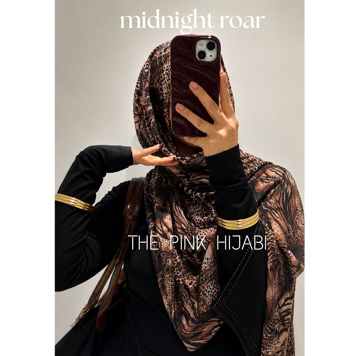 Midnight Roar Animal Print Scarves | The Pink Hijabi