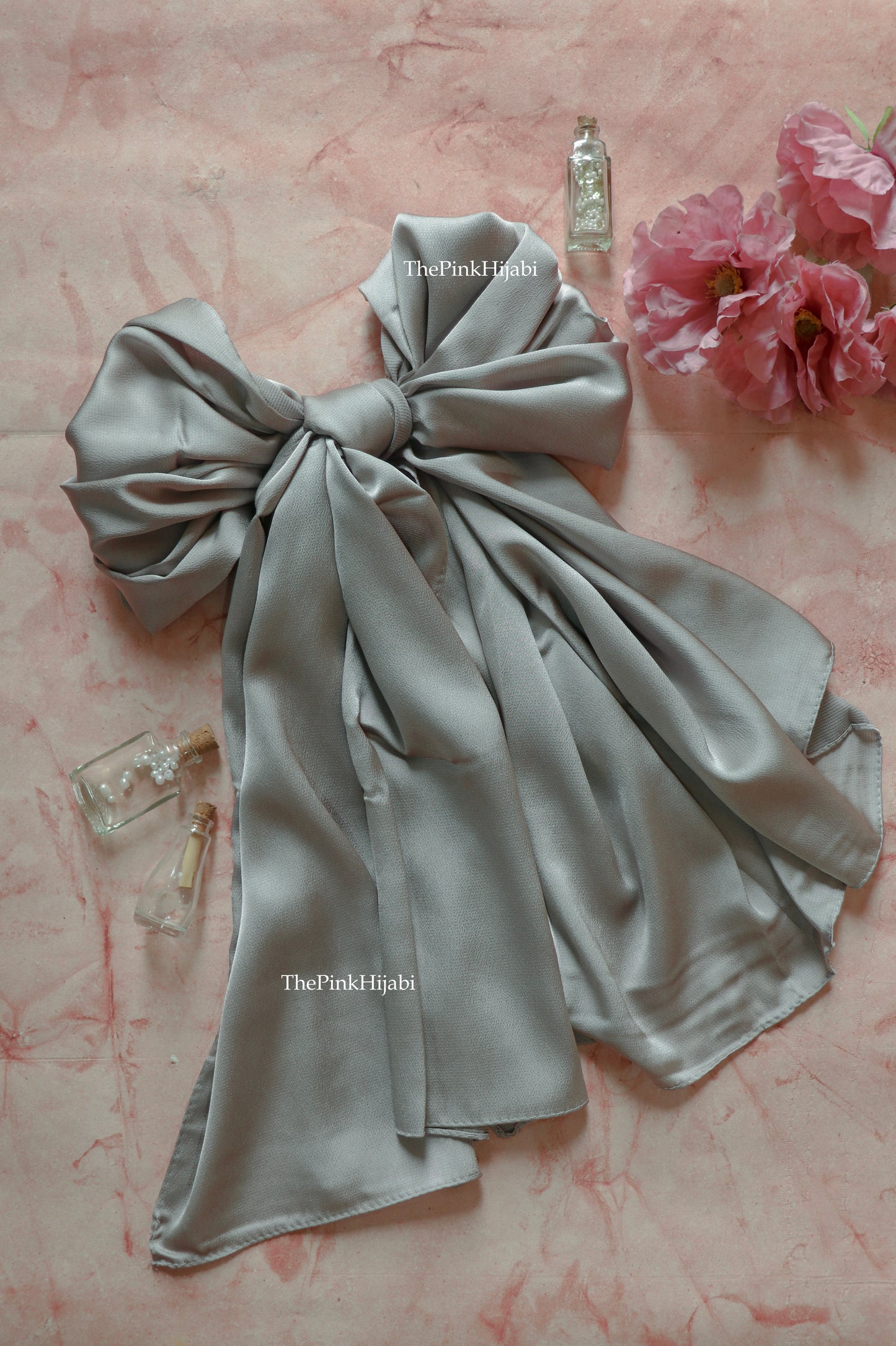 Bubble Satin Hijab – Lightweight, Non-Slippery, Glossy Finish