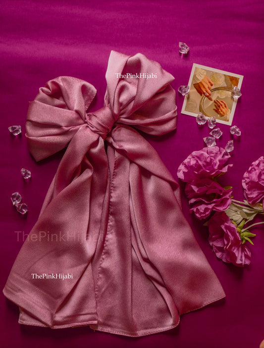 Bubble Satin Hijab – Lightweight, Non-Slippery, Glossy Finish