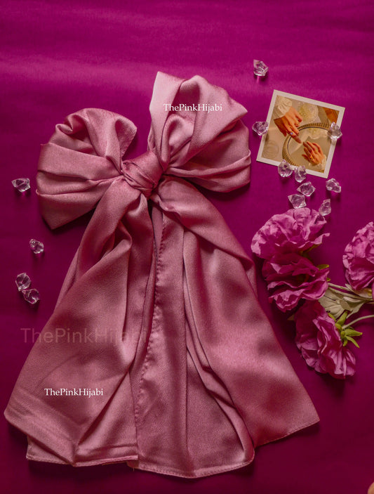 Bubble Satin Hijab – Lightweight, Non-Slippery, Glossy Finish
