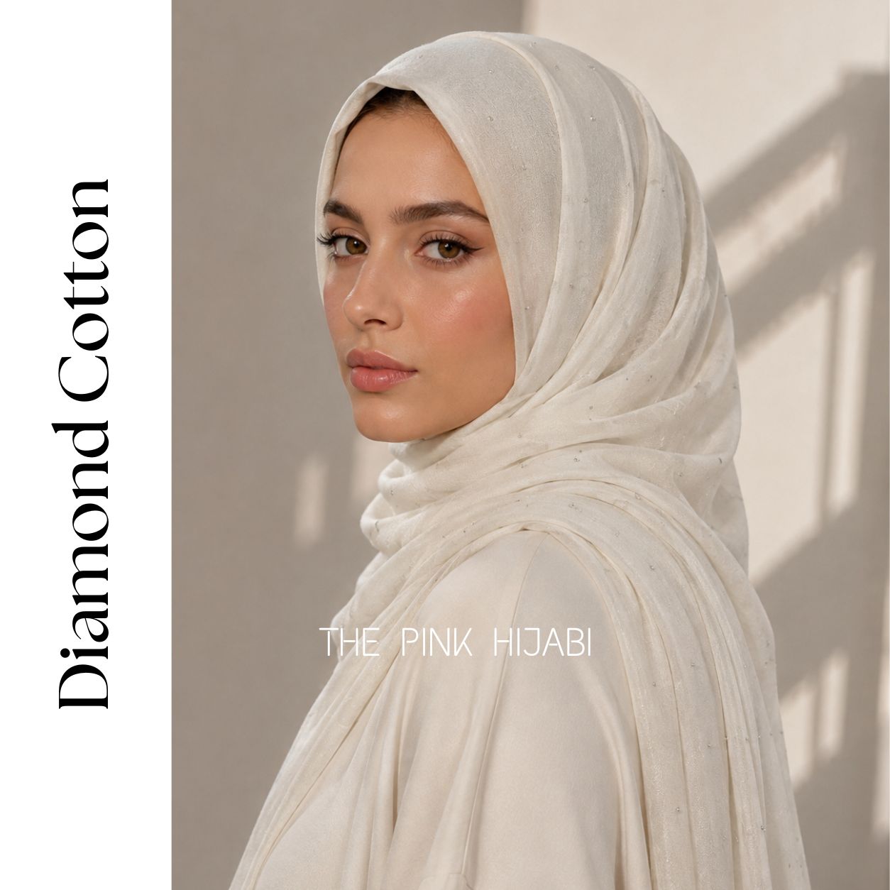 Diamond Cotton Hijab | Soft & Breathable Everyday Scarf | The Pink Hijabi