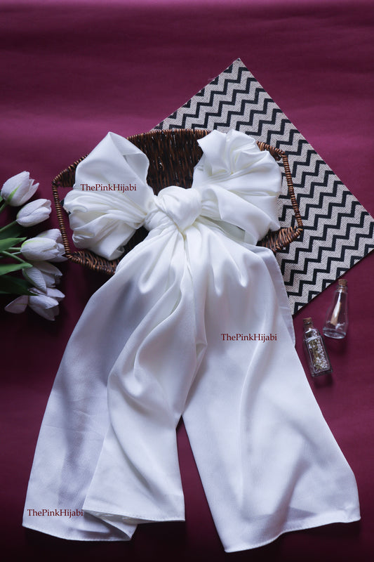 Bubble Satin Hijab – Lightweight, Non-Slippery, Glossy Finish
