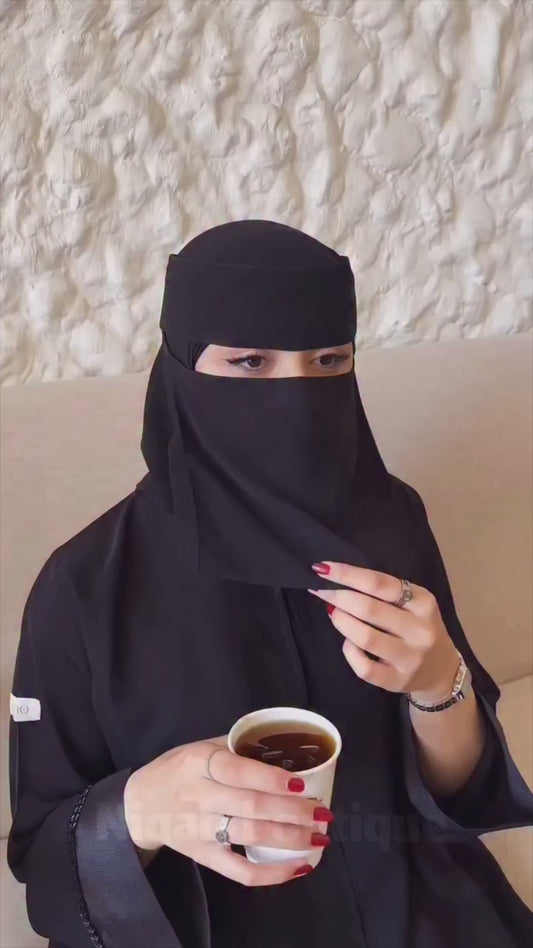 Classic Everyday Niqab – Full Coverage & Comfort