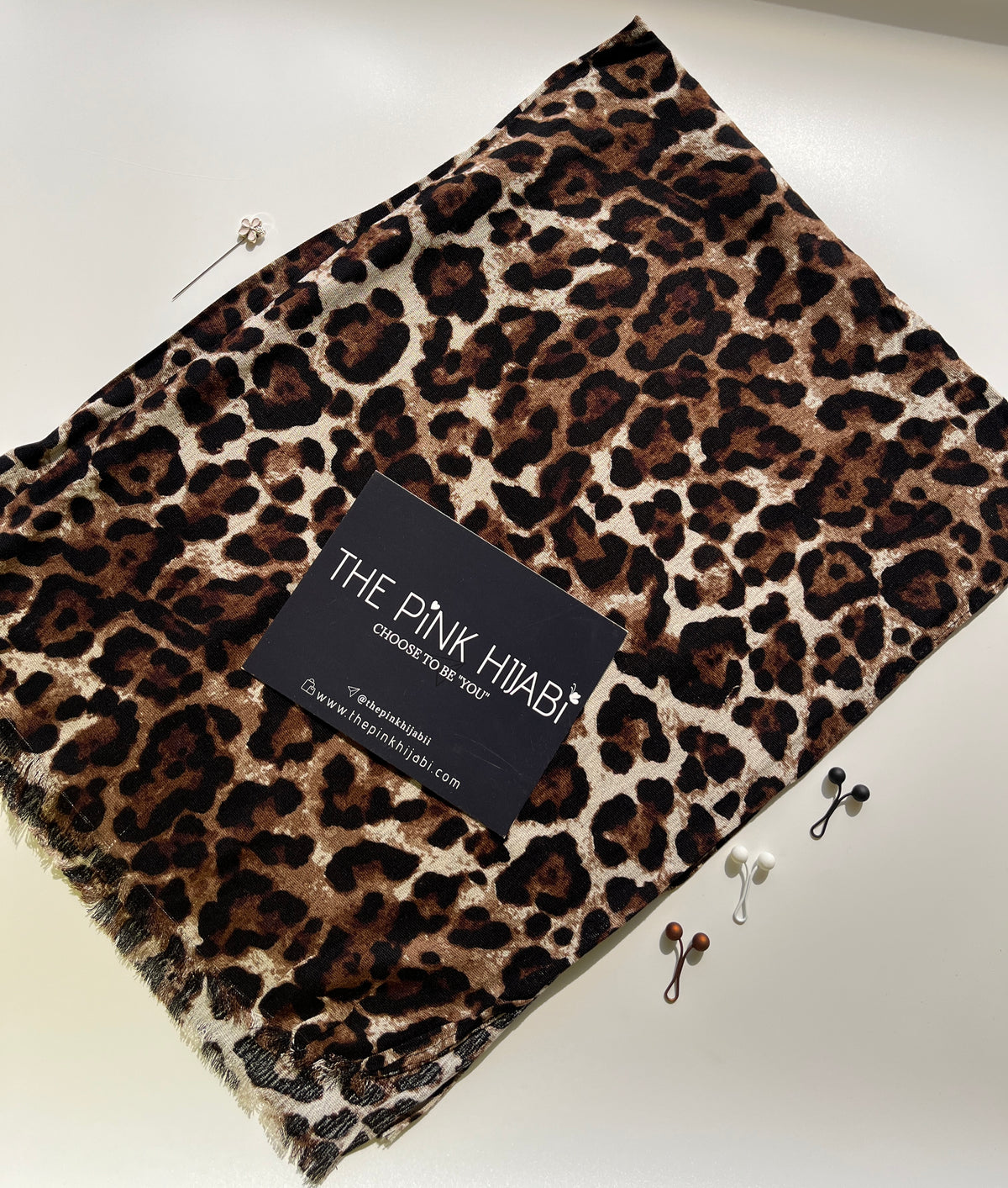 Leopard Feline Luxe Print Hijabs | The Pink Hijabi