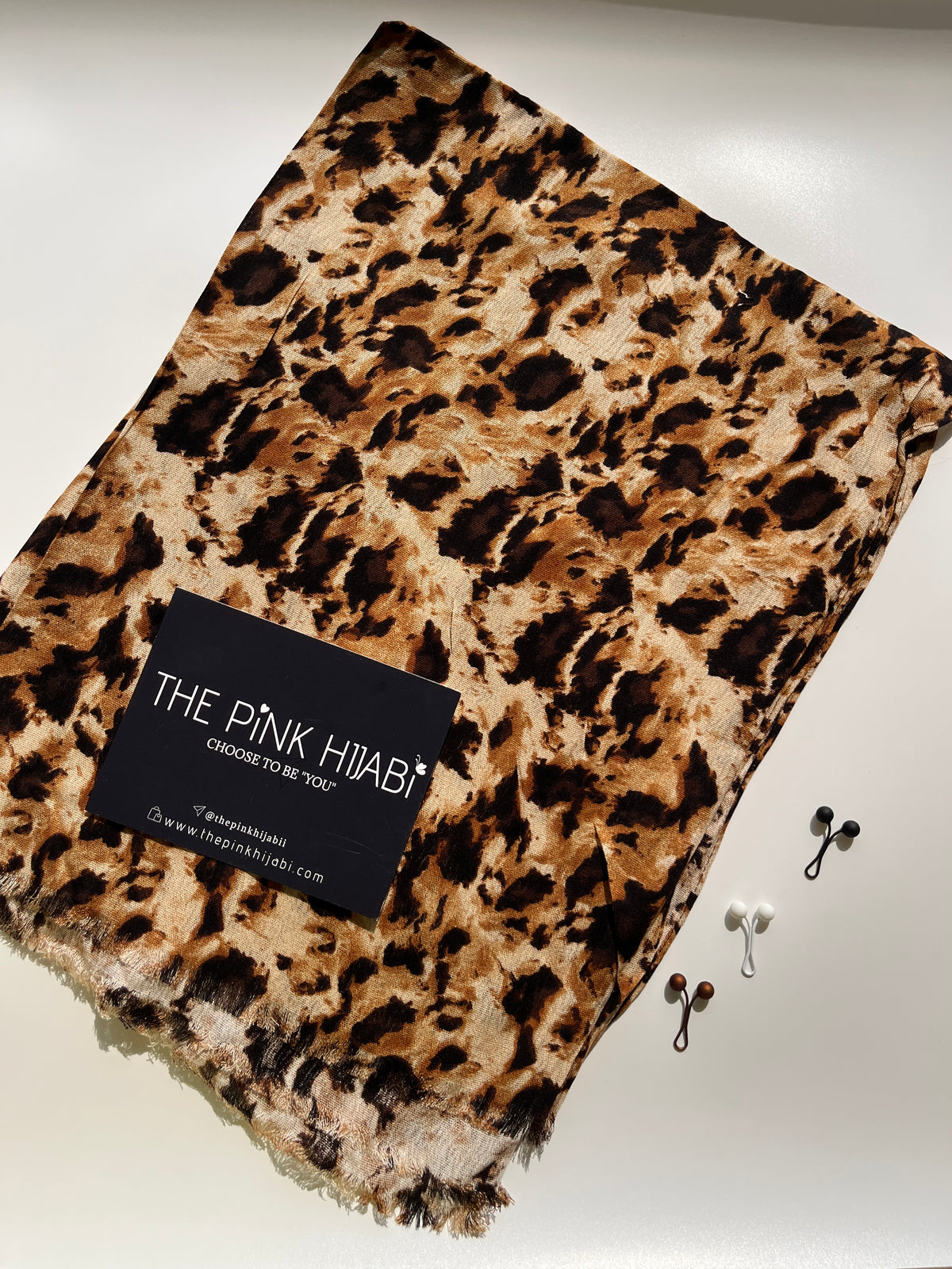 Leopard Untamed Elegance Print Hijabs | The Pink Hijabi