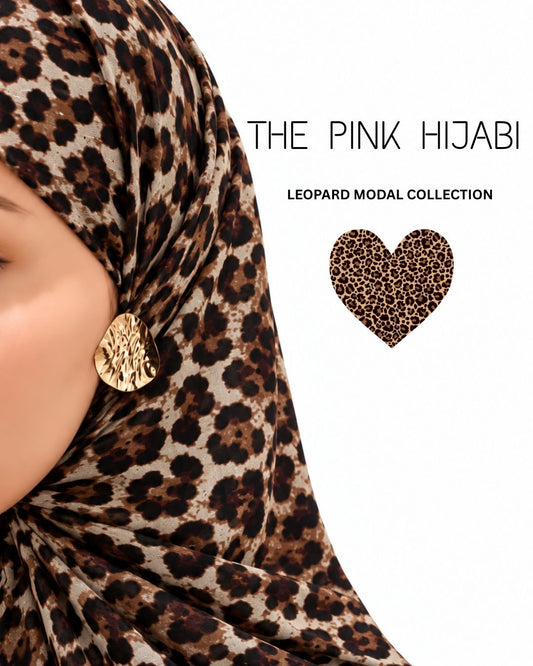 Leopard Feline Luxe Print Hijabs | The Pink Hijabi