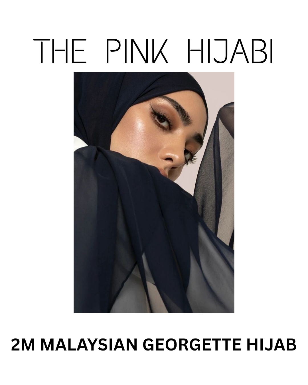 MALAYSIAN BLACK GEORGETTE 2M x 85 BEGINNER COMBO SET