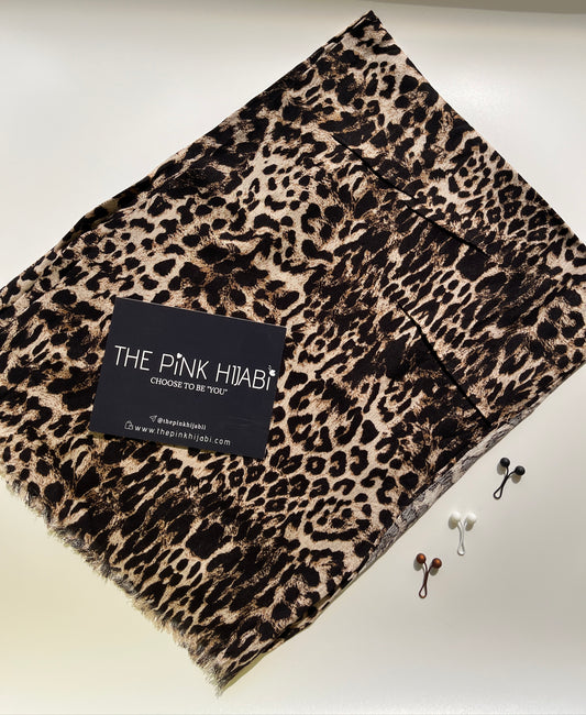 Leopard Savana Print Hijabs | The Pink Hijabi