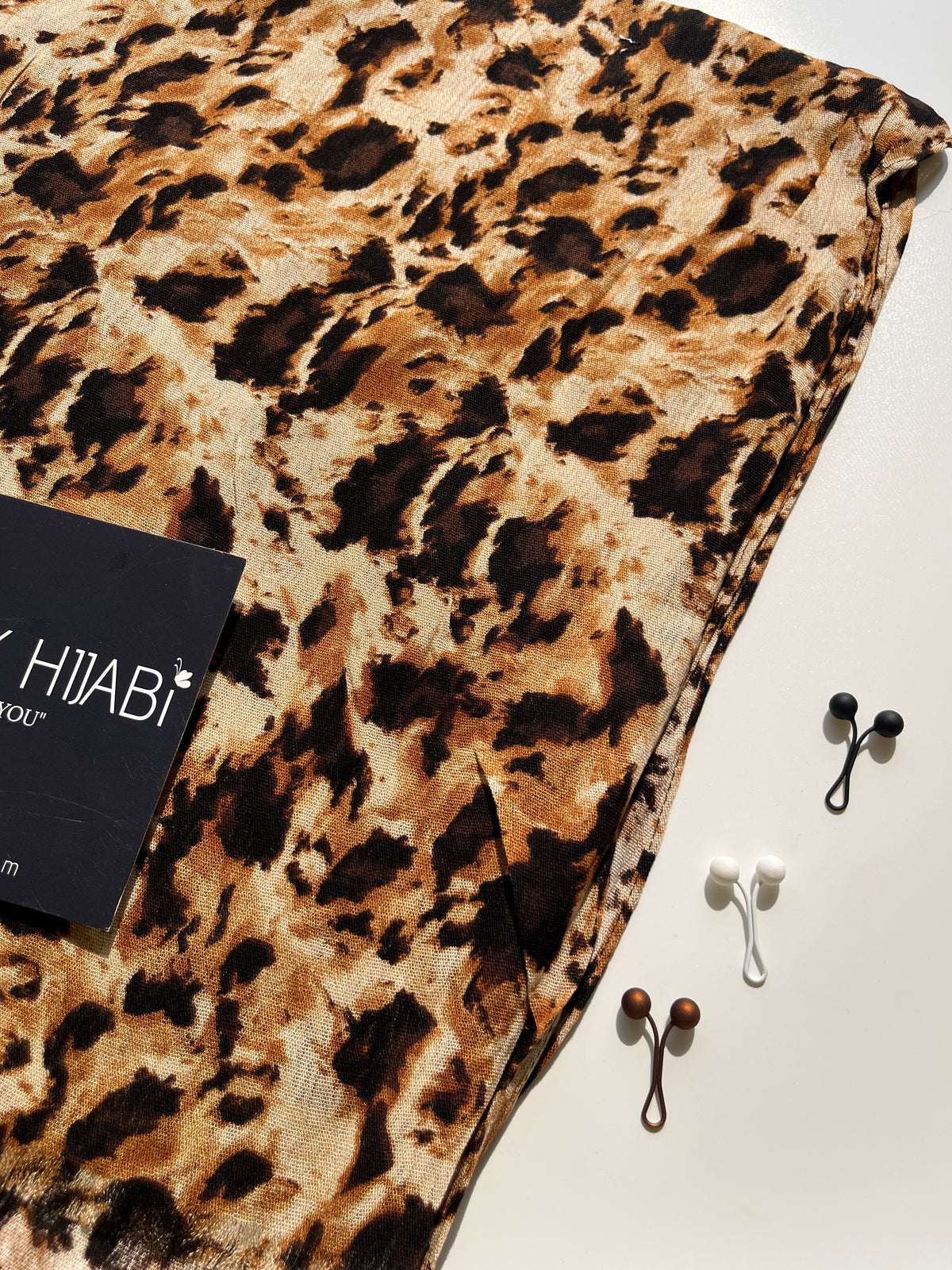 Leopard Untamed Elegance Print Hijabs | The Pink Hijabi