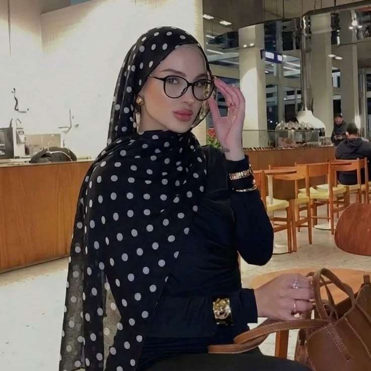 Polka Dot Chiffon Hijab | The Pink Hijabi