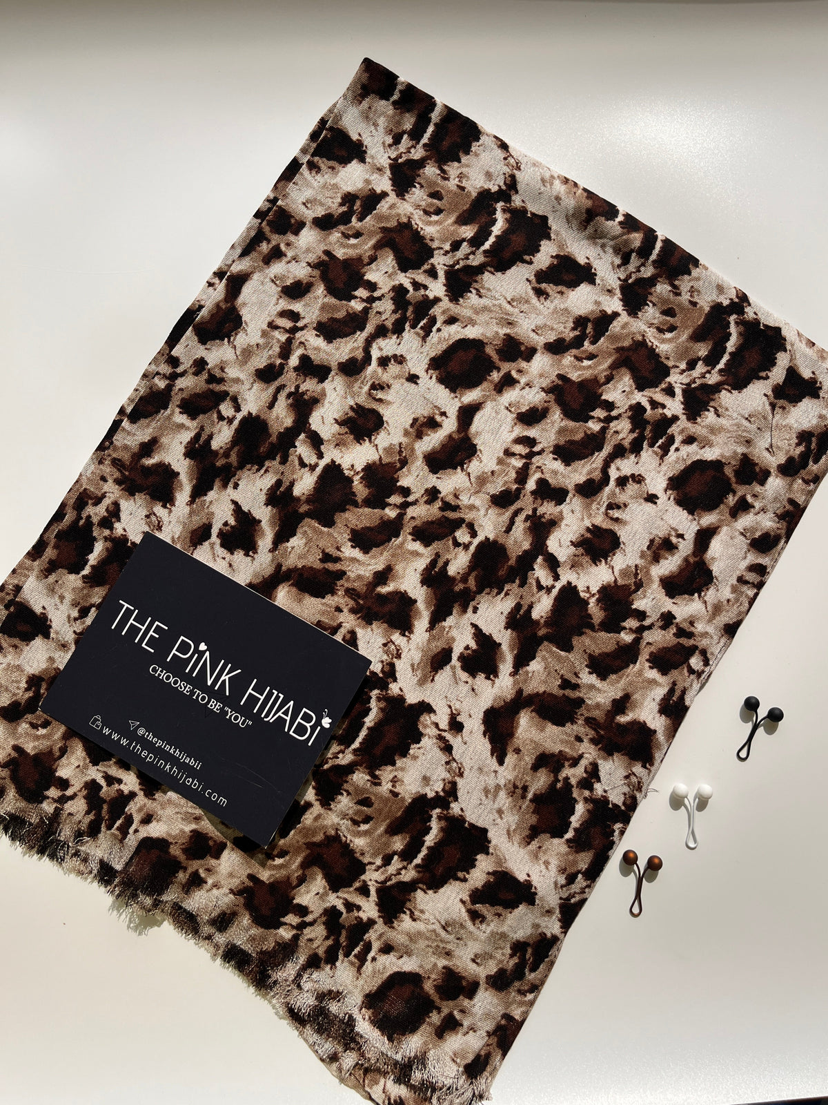 Leopard Élan Print Hijabs | The Pink Hijabi