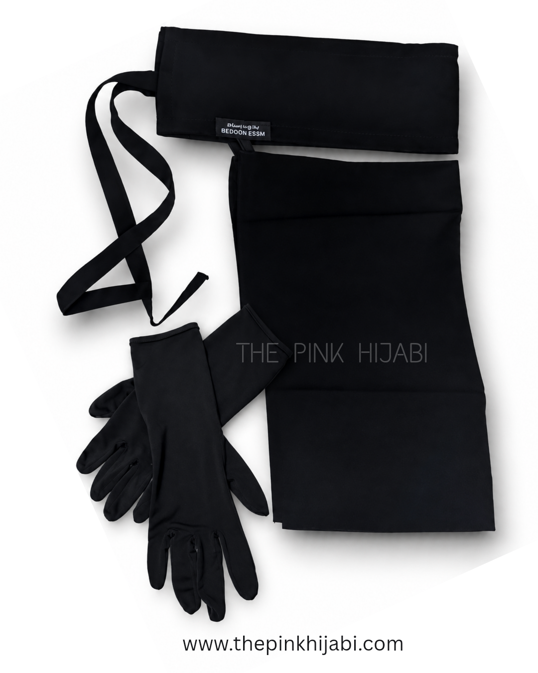 Classic Everyday Niqab & Hand Gloves Combo