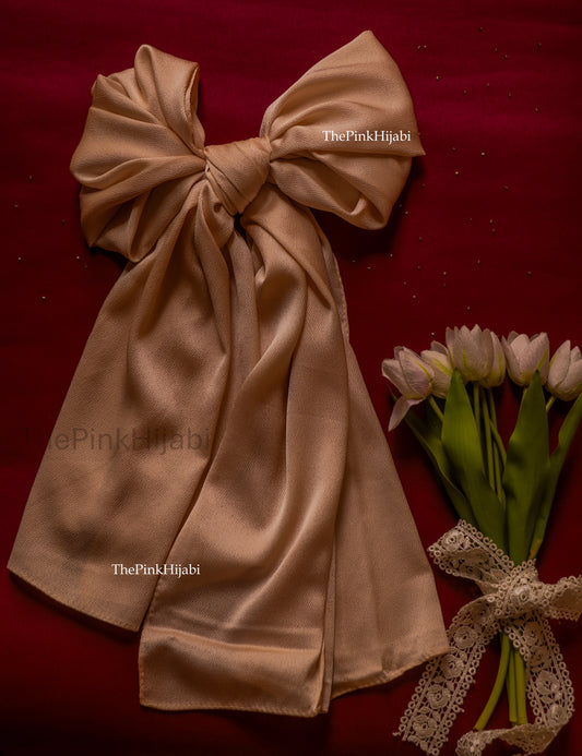 Bubble Satin Hijab – Lightweight, Non-Slippery, Glossy Finish
