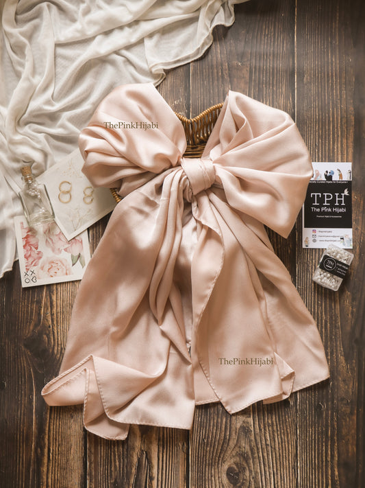 Bubble Satin Hijab – Lightweight, Non-Slippery, Glossy Finish