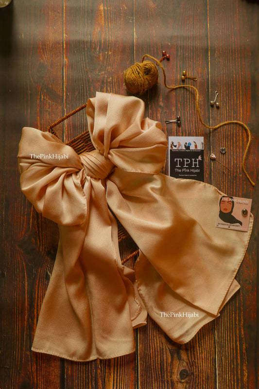 Bubble Satin Hijab – Lightweight, Non-Slippery, Glossy Finish