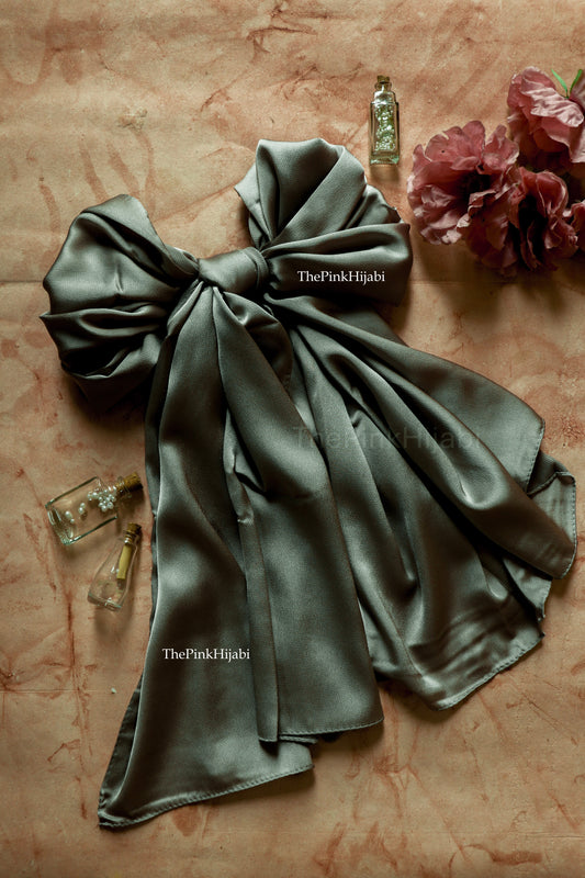 Bubble Satin Hijab – Lightweight, Non-Slippery, Glossy Finish