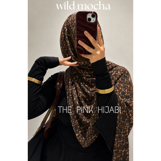 Wild Mocha Animal Print Scarves | The Pink Hijabi